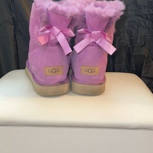 UGG Mini Bailey Bow II boots in a purple